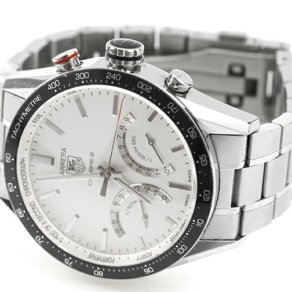 中古 タグ・ホイヤー TAG Heuer カレラ キャリバーS クォーツクロノグラフ 1/100秒 パーペチュアルカレンダー CV7A13.BA0795 腕時計 メンズ UW-TH-CR-00011