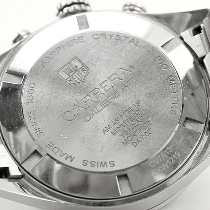 中古 タグ・ホイヤー TAG Heuer カレラ キャリバーS クォーツクロノグラフ 1/100秒 パーペチュアルカレンダー CV7A13.BA0795 腕時計 メンズ UW-TH-CR-00011