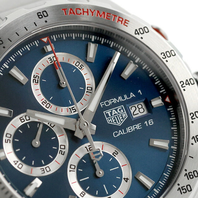 中古 美品 タグ・ホイヤー TAG Heuer フォーミュラ1 44mm キャリバー16 自動巻クロノグラフ ブルー CAZ2015.BA0876 アナログ 腕時計 メンズ UW-TH-F1-00001