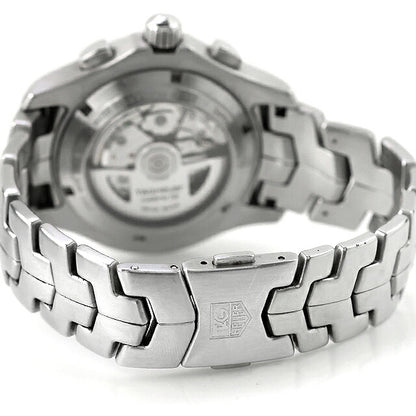 中古 タグ・ホイヤー TAG Heuer リンク タキメーター クロノグラフ 200m防水 ブラック文字盤 CJF2110.BA0594 アナログ 腕時計 ブランド メンズ UW-TH-LK-00001