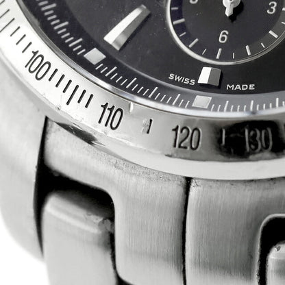 中古 タグ・ホイヤー TAG Heuer リンク タキメーター クロノグラフ 200m防水 ブラック文字盤 CJF2110.BA0594 アナログ 腕時計 ブランド メンズ UW-TH-LK-00001