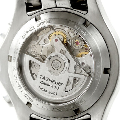 中古 タグ・ホイヤー TAG Heuer リンク タキメーター クロノグラフ 200m防水 ブラック文字盤 CJF2110.BA0594 アナログ 腕時計 ブランド メンズ UW-TH-LK-00001