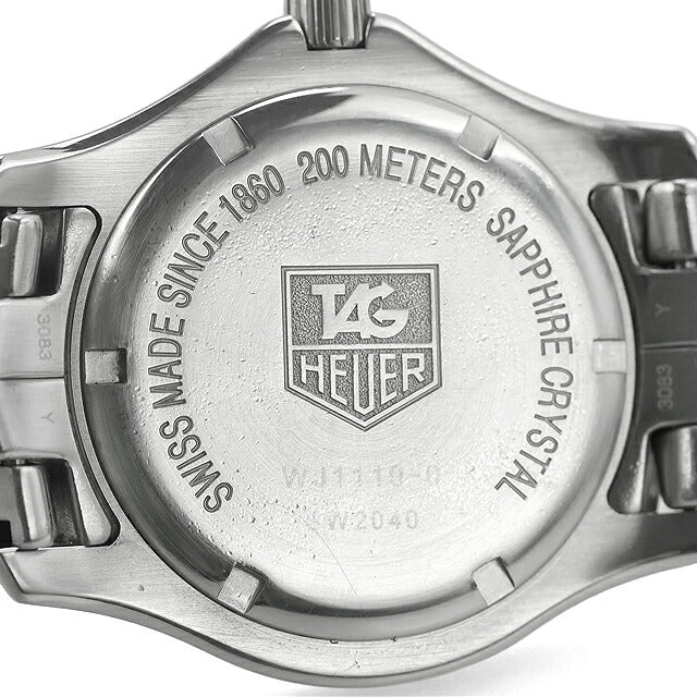 中古 タグ・ホイヤー TAG Heuer リンク クオーツ デイト 200m防水 シンプル WJ1110-0 アナログ 腕時計 ブランド メンズ ブラック UW-TH-LK-00002