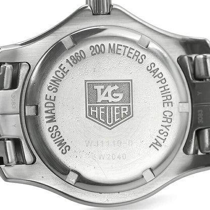 中古 タグ・ホイヤー TAG Heuer リンク クオーツ デイト 200m防水 シンプル WJ1110-0 アナログ 腕時計 ブランド メンズ ブラック UW-TH-LK-00002