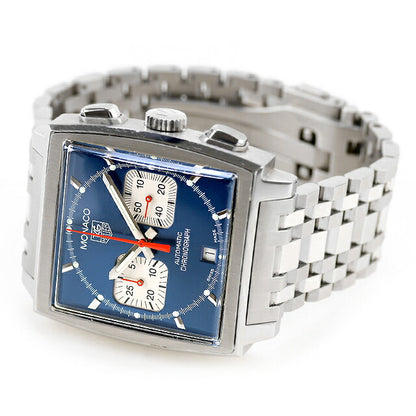 中古 タグ・ホイヤー TAG Heuer モナコ クロノグラフ スティーブ・マックイーン CW2113.BA0780 CW2113-0 アナログ 腕時計 ブランド メンズ UW-TH-MN-00003