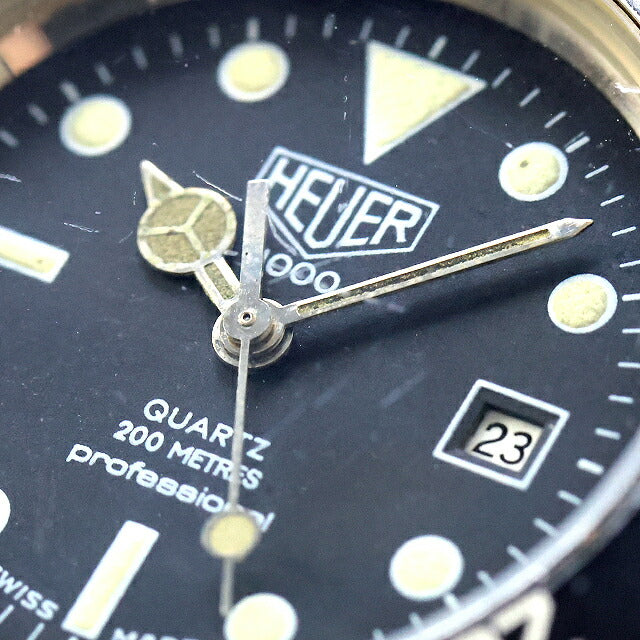 中古 タグ・ホイヤー TAG Heuer プロフェッショナル 1000 純正ブレス ボーイズサイズ ダイバー ヴィンテージ 980.015N アナログ 腕時計 UW-TH-OT-00008