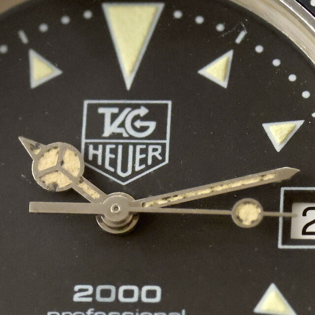 中古 タグ・ホイヤー TAG Heuer 2000 プロフェッショナル 34mm ボーイズ ダイバー 973.013 アナログ 腕時計 ブランド メンズ ブラック UW-TH-OT-00010