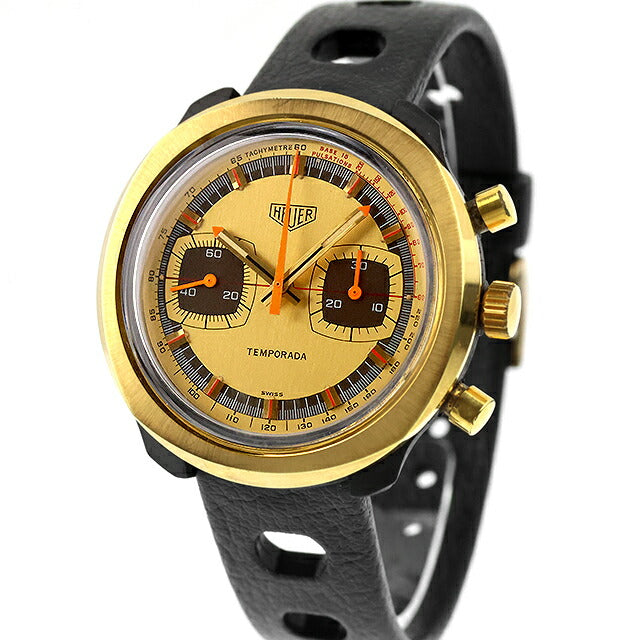 中古 超美品 希少モデル タグ・ホイヤー TAG Heuer テンポラーダ 手巻きクロノグラフ ビンテージ バルジュー7733 733809 腕時計 メンズ UW-TH-OT-00011