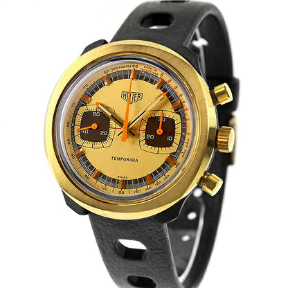 中古 超美品 希少モデル タグ・ホイヤー TAG Heuer テンポラーダ 手巻きクロノグラフ ビンテージ バルジュー7733 733809 腕時計 メンズ UW-TH-OT-00011
