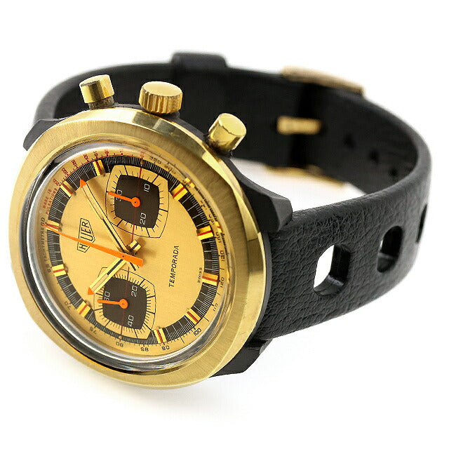 中古 超美品 希少モデル タグ・ホイヤー TAG Heuer テンポラーダ 手巻きクロノグラフ ビンテージ バルジュー7733 733809 腕時計 メンズ UW-TH-OT-00011