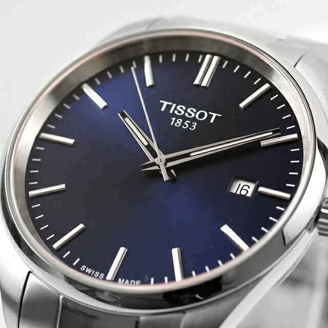 中古 超美品 ティソ TISSOT PR100 クォーツ 40mm T1504101104100 アナログ 腕時計 ブランド メンズ ネイビー UW-TS-OT-00005