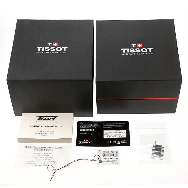 中古 超美品 ティソ TISSOT PR100 クォーツ 40mm T1504101104100 アナログ 腕時計 ブランド メンズ ネイビー UW-TS-OT-00005