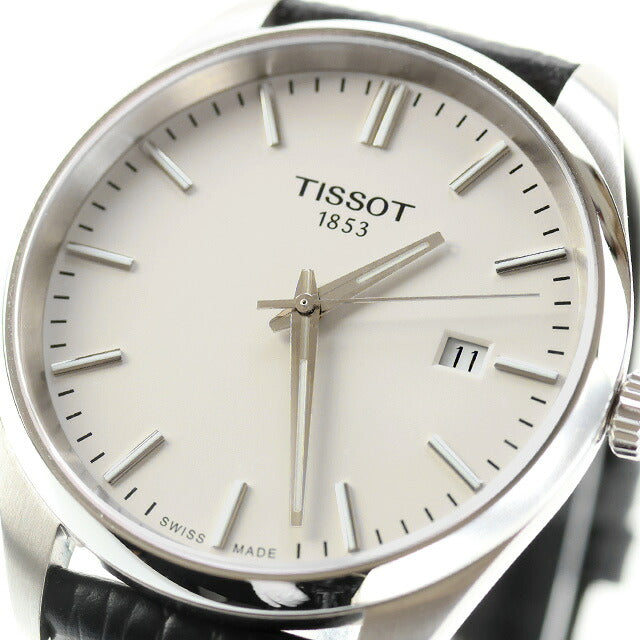 中古 超美品 ティソ TISSOT PR100 クオーツ 40mm クラシック T1504101601100 アナログ 腕時計 ブランド メンズ ホワイト ブラック UW-TS-OT-00007