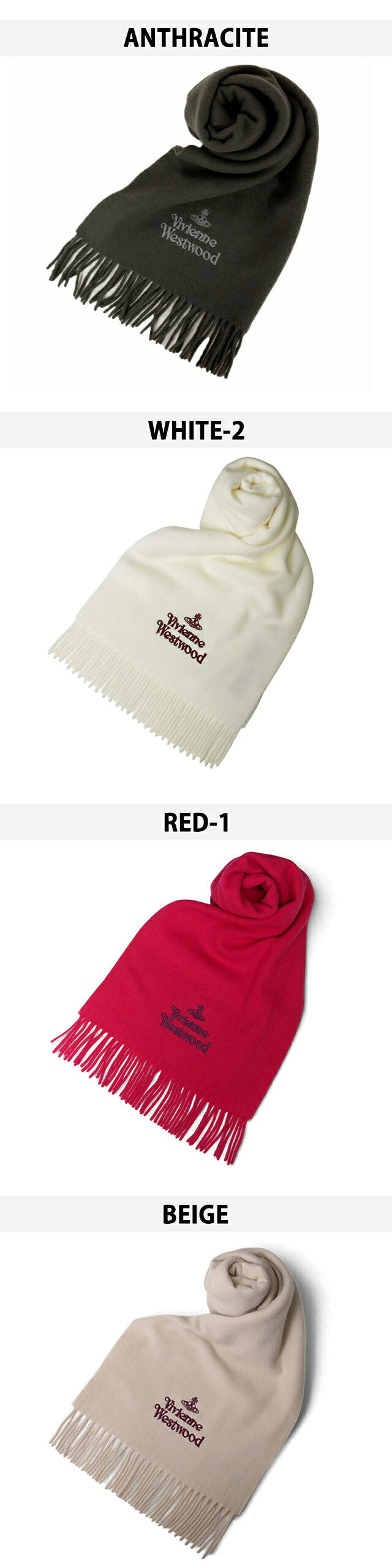 ヴィヴィアン ウエストウッド マフラー メンズ レディース ブランド Vivienne Westwood ロゴ 小物 ビビアン 選べるモデル VIVIEN-MUFFLER1