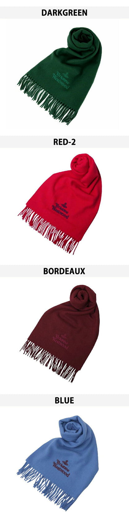 ヴィヴィアン ウエストウッド マフラー メンズ レディース ブランド Vivienne Westwood ロゴ 小物 ビビアン 選べるモデル VIVIEN-MUFFLER1