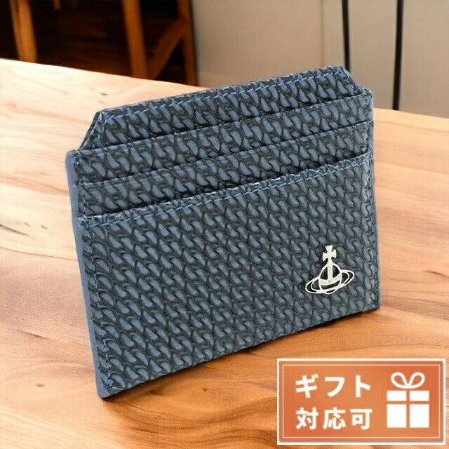 ヴィヴィアン・ウエストウッド カードケース ユニセックス レザー イタリア 51110022 BLUE ブルー系 財布 VWW51110022021