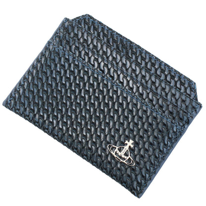 ヴィヴィアン・ウエストウッド カードケース ユニセックス レザー イタリア 51110022 BLUE ブルー系 財布 VWW51110022021
