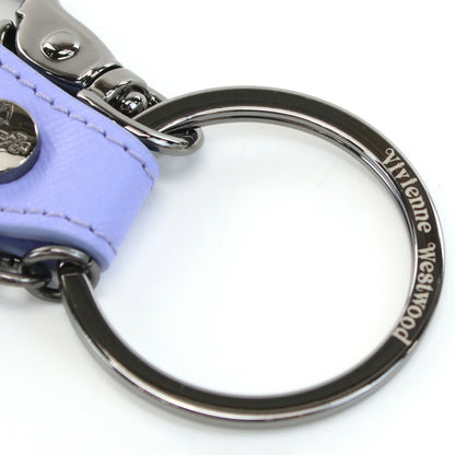 ヴィヴィアン・ウエストウッド キーリング ユニセックス メタル レザー イタリア 82030015 BLUE パープル系 小物 VWW82030015021