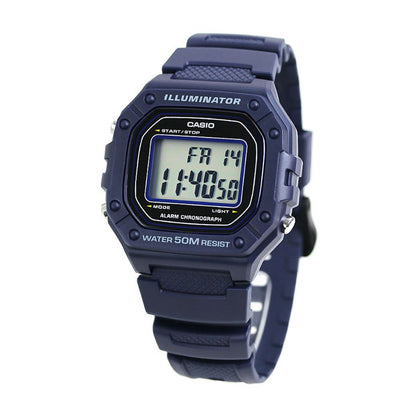 カシオ チープカシオ デジタル ネイビー 海外モデル メンズ レディース 腕時計 ブランド W-218H-2AVDF チプカシ W-218H-2AVDF