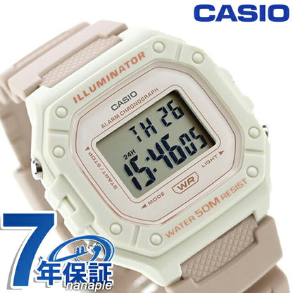 カシオ CASIO W-218HC-4A2V ポップ チプカシ 海外モデル ユニセックス メンズ レディース 腕時計 ブランド カシオ casio デジタル ベビーピンク W-218HC-4A2VDF