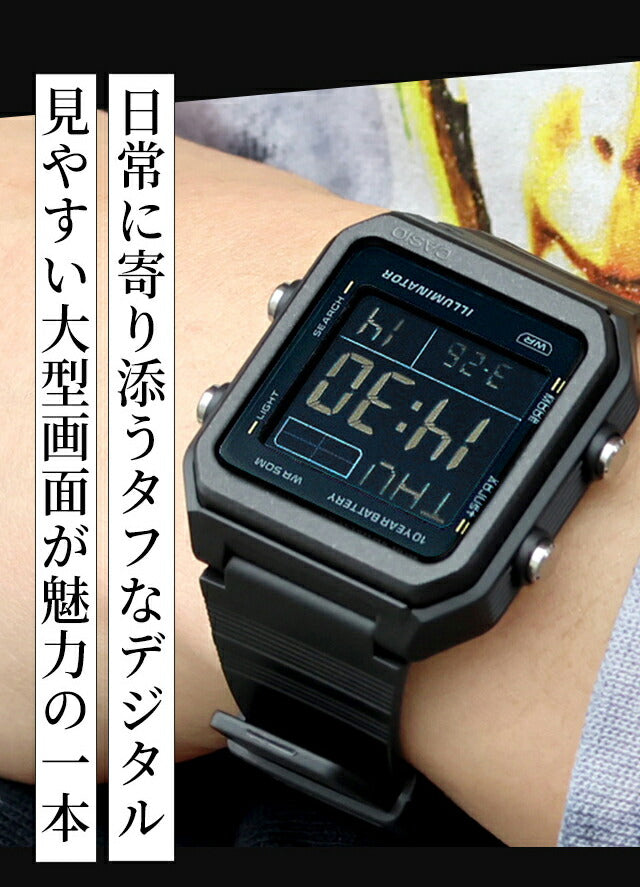 カシオ チープカシオ CASIO スタンダード クォーツ 電池式 W-221H ユニセックス チプカシ メンズ レディース 腕時計 ブランド デジタル ブラック グレー 黒 選べるモデル おしゃれ 防水 かわいい プレゼント 実用的