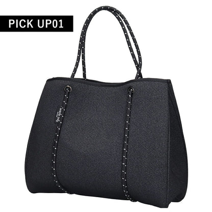 ウィローベイ トートバッグ レディース ブランド WILLOWBAY DAYDREAMER マザーズバッグ ポーチ付き 1016 BLACK DENIM バッグ WB-1016