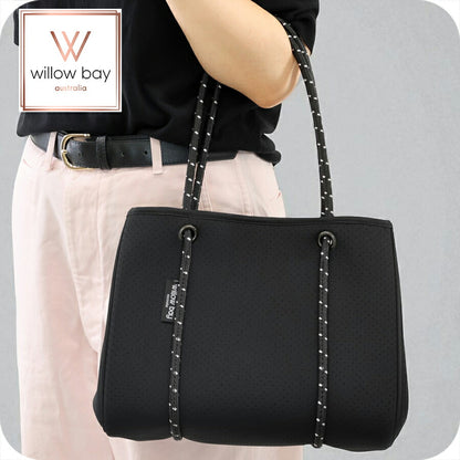 ウィローベイ トートバッグ レディース ブランド WILLOWBAY DAYDREAMER MINI マザーズバッグ ポーチ付き 1080 BLACK バッグ WB-1080