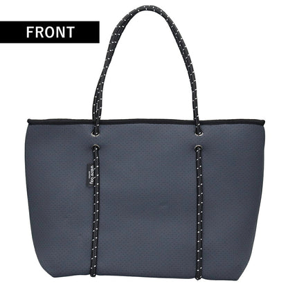 ウィローベイ トートバッグ レディース ブランド WILLOWBAY BOUTIQUE ネオプレントートバッグ ポーチ付き 1102 CHARCOAL バッグ WB-1102