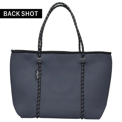 ウィローベイ トートバッグ レディース ブランド WILLOWBAY BOUTIQUE ネオプレントートバッグ ポーチ付き 1102 CHARCOAL バッグ WB-1102