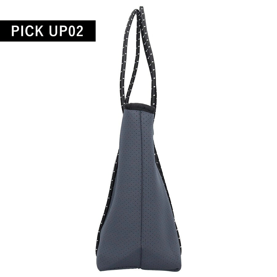ウィローベイ トートバッグ レディース ブランド WILLOWBAY BOUTIQUE ネオプレントートバッグ ポーチ付き 1102 CHARCOAL バッグ WB-1102