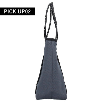 ウィローベイ トートバッグ レディース ブランド WILLOWBAY BOUTIQUE ネオプレントートバッグ ポーチ付き 1102 CHARCOAL バッグ WB-1102