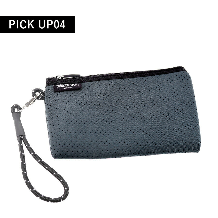 ウィローベイ トートバッグ レディース ブランド WILLOWBAY BOUTIQUE ネオプレントートバッグ ポーチ付き 1102 CHARCOAL バッグ WB-1102