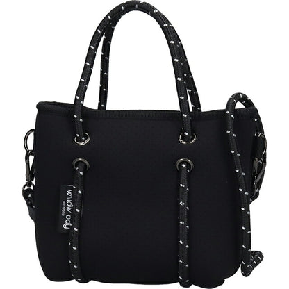 ウィローベイ ショルダーバッグ レディース ブランド WILLOWBAY ブティックタイニー マザーズバッグ  2WAY BLACK WB-1170