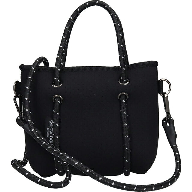 ウィローベイ ショルダーバッグ レディース ブランド WILLOWBAY ブティックタイニー マザーズバッグ  2WAY BLACK WB-1170