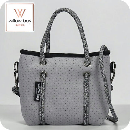 ウィローベイ ショルダーバッグ レディース ブランド WILLOWBAY ブティックタイニー マザーズバッグ  2WAY PEBBLE GREY WB-9700