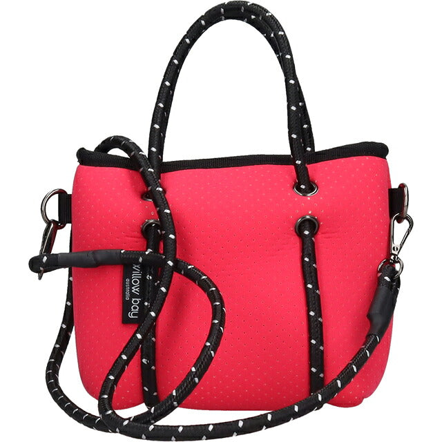 ウィローベイ ショルダーバッグ レディース ブランド WILLOWBAY ブティックタイニー マザーズバッグ  2WAY FUCHSIA PINK WB-9704