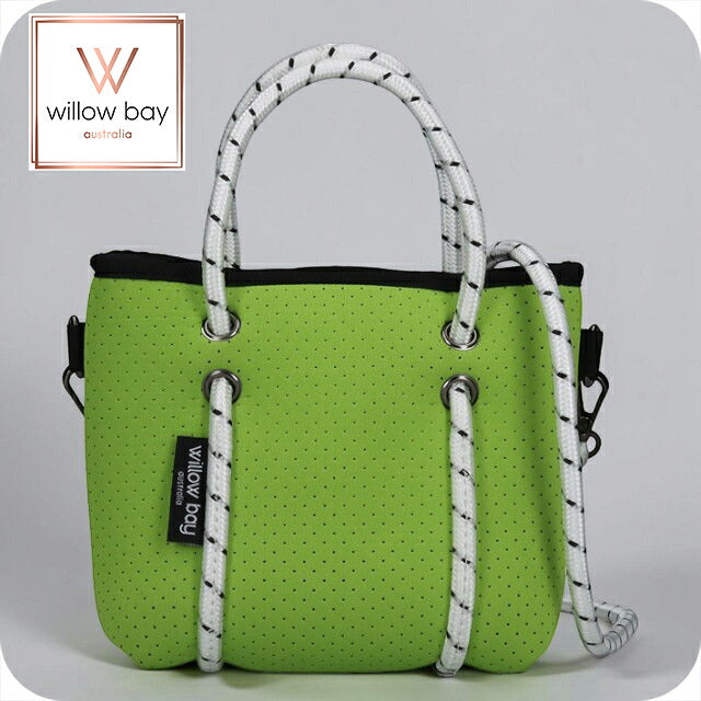 ウィローベイ ショルダーバッグ レディース ブランド WILLOWBAY ブティックタイニー マザーズバッグ  2WAY LIME WB-9707