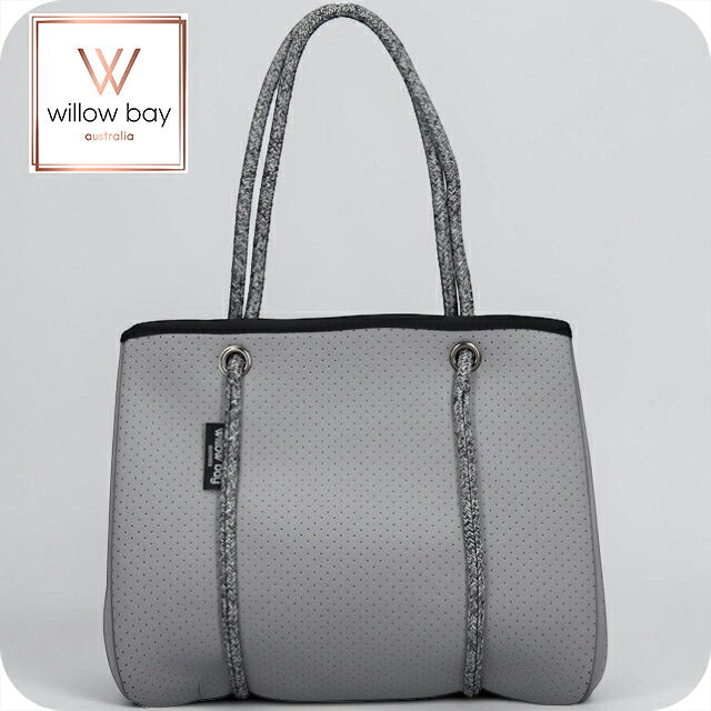 ウィローベイ トートバッグ レディース ブランド WILLOWBAY デイドリーマーウィズジップクロージャーミニ マザーズバッグ  PEBBLE GREY WB-9709
