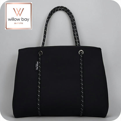 ウィローベイ トートバッグ レディース ブランド WILLOWBAY デイドリーマーウィズジップクロージャーフルサイズ マザーズバッグ  BLACK WB-9714