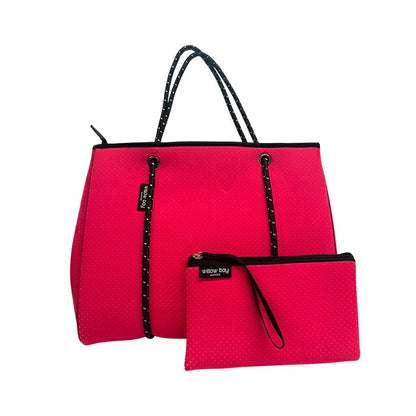 ウィローベイ トートバッグ レディース ブランド WILLOWBAY デイドリーマーウィズジップクロージャーフルサイズ マザーズバッグ  FUCHSIA PINK WB-9719