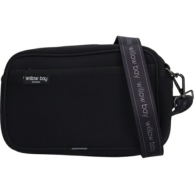 ウィローベイ ショルダーバッグ レディース ブランド WILLOWBAY ラージクロスボディバッグウィズロープ クロスボディ BLACK WB-9720