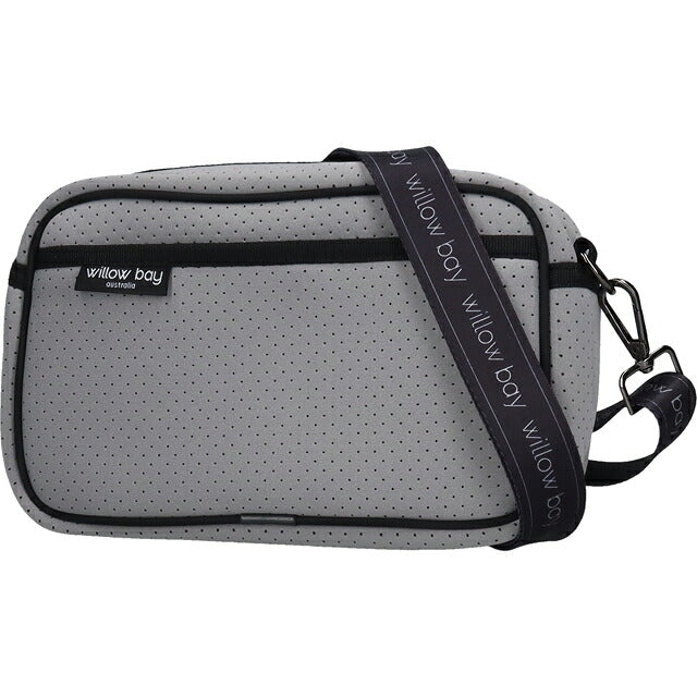 ウィローベイ ショルダーバッグ レディース ブランド WILLOWBAY ラージクロスボディバッグウィズロープ クロスボディ PEBBLE GREY WB-9721