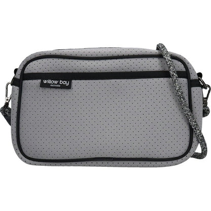 ウィローベイ ショルダーバッグ レディース ブランド WILLOWBAY ラージクロスボディバッグウィズロープ クロスボディ PEBBLE GREY WB-9721