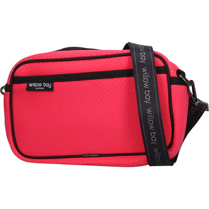 ウィローベイ ショルダーバッグ レディース ブランド WILLOWBAY ラージクロスボディバッグウィズロープ クロスボディ FUCHSIA PINK WB-9725
