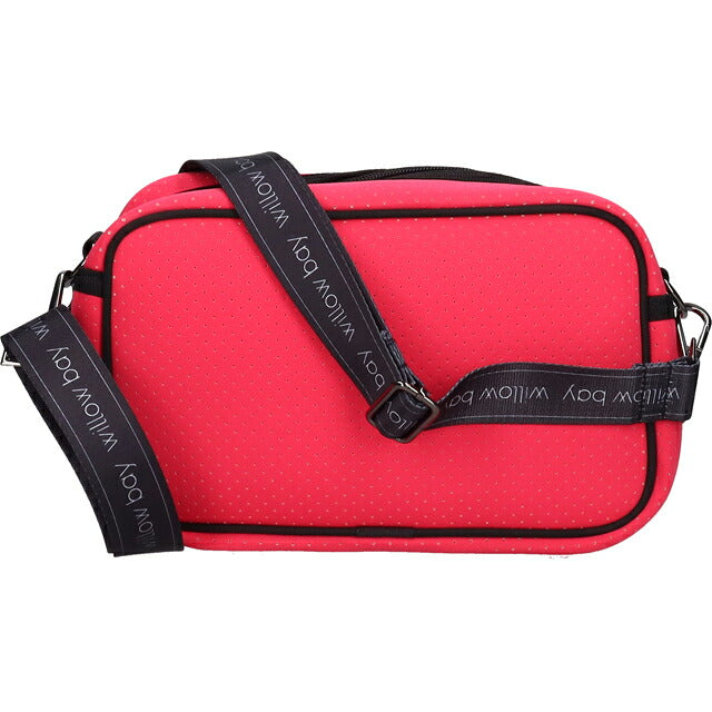 ウィローベイ ショルダーバッグ レディース ブランド WILLOWBAY ラージクロスボディバッグウィズロープ クロスボディ FUCHSIA PINK WB-9725