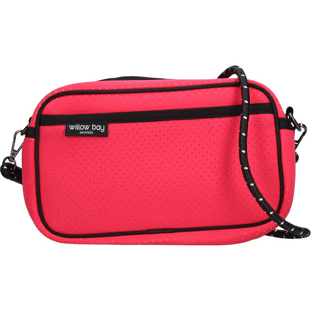 ウィローベイ ショルダーバッグ レディース ブランド WILLOWBAY ラージクロスボディバッグウィズロープ クロスボディ FUCHSIA PINK WB-9725