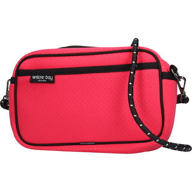 ウィローベイ ショルダーバッグ レディース ブランド WILLOWBAY ラージクロスボディバッグウィズロープ クロスボディ FUCHSIA PINK WB-9725