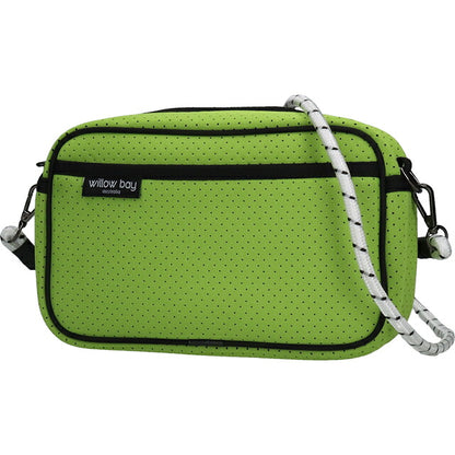ウィローベイ ショルダーバッグ レディース ブランド WILLOWBAY ラージクロスボディバッグウィズロープ クロスボディ LIME WB-9728