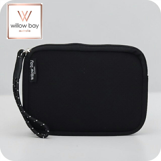ウィローベイ ポーチ レディース ブランド WILLOWBAY リストレットクラッチ クラッチバッグ BLACK WB-9729