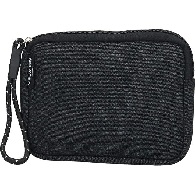 ウィローベイ ポーチ レディース ブランド WILLOWBAY リストレットクラッチ クラッチバッグ BLACK DENIM WB-9731